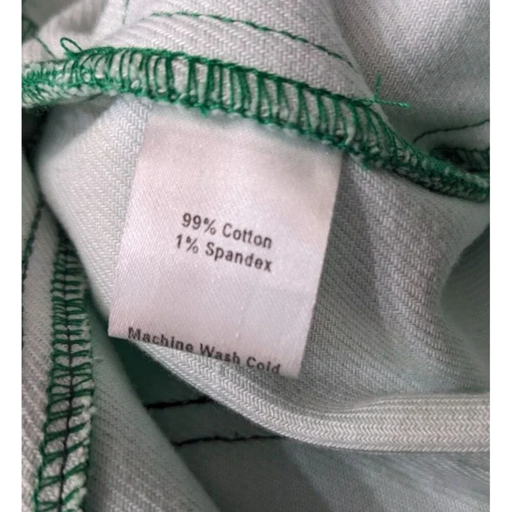 Megan Renee Denim Mini Skirt Kelly Green Size 35